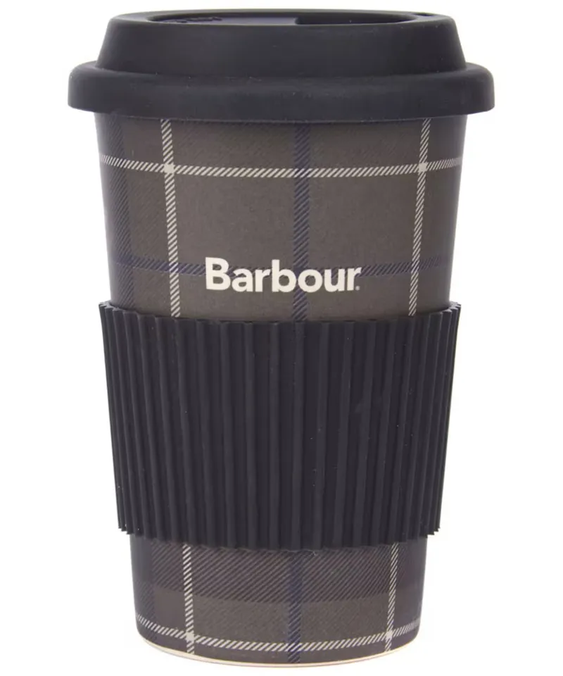 Barbour Tartan Travel Mug - Black